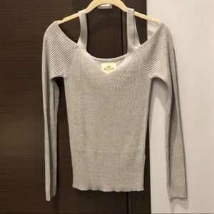 Hollister cold-shoulder sweater